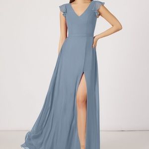 Azazie bridesmaid dress in dusty blue